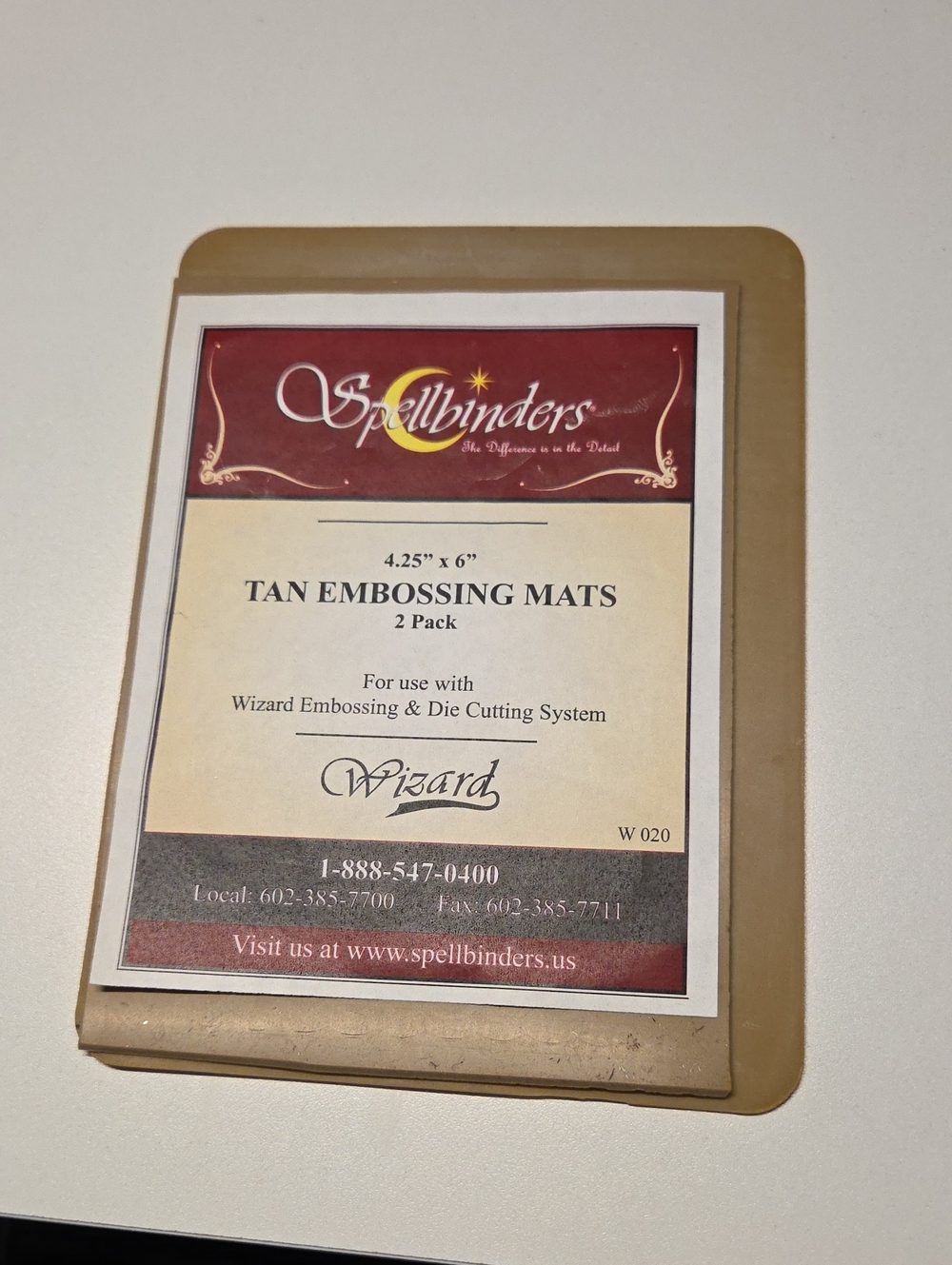 Tan Embossing Mats for steel dies